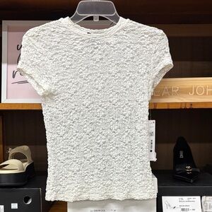 Aqua Textured Short Sleeve Tee